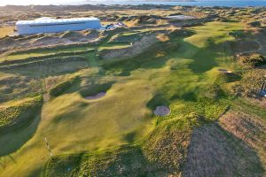 Royal Portrush 17th Green Back Aerial